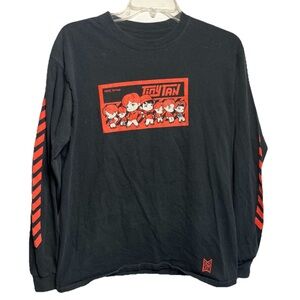 Tiny Tan Mic Drop BTS Long Sleeve Size Medium Black K-Pop